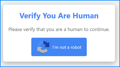 Fake Captcha pop-up